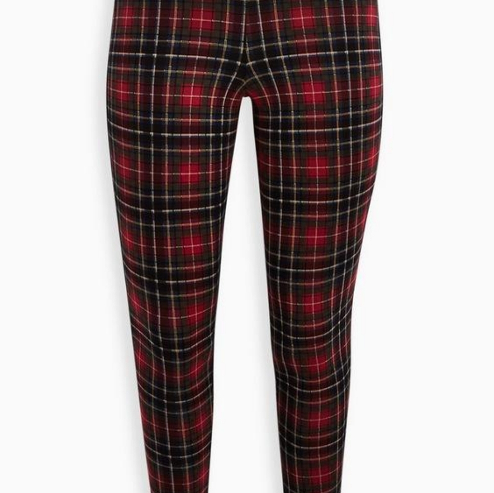 Torrid full length plaid leggings